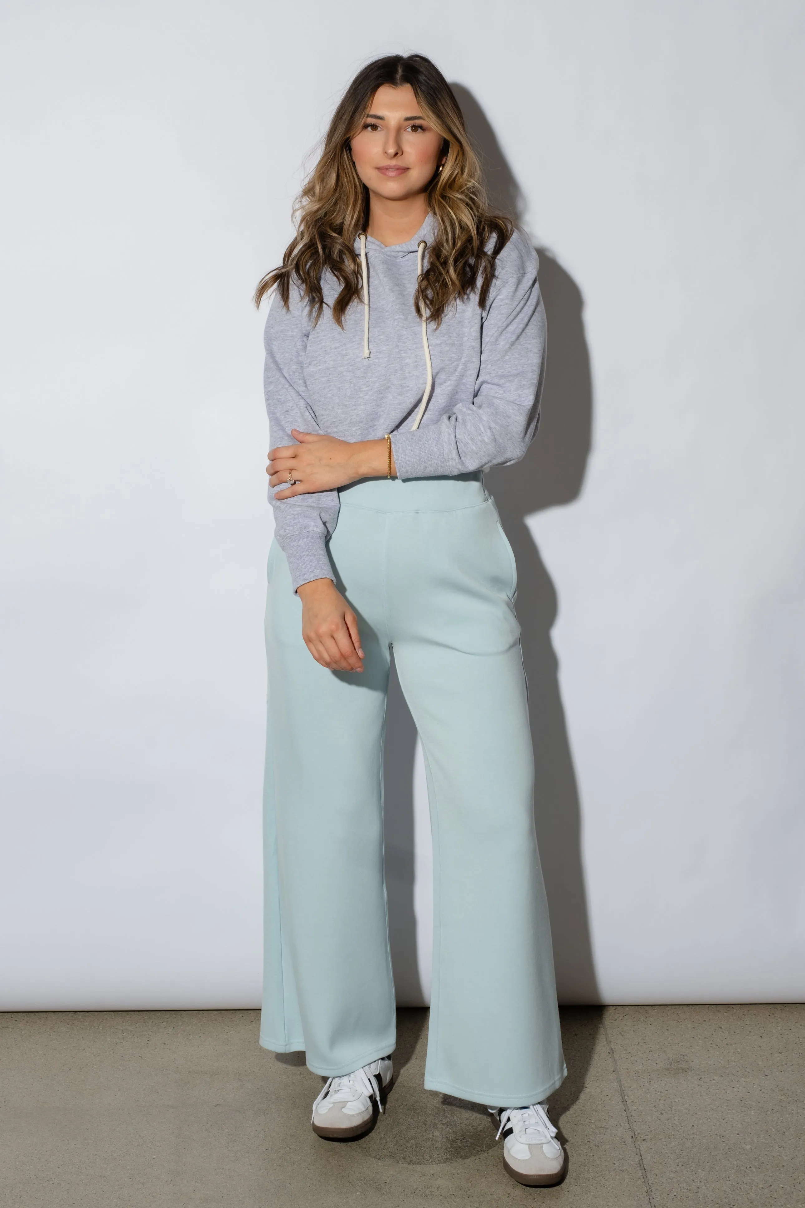 Ocean Blue Cloud Fleece Pants