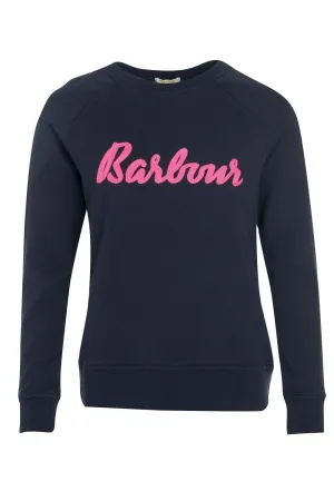 Otterburn Sweatshirt - Navy/Fuchsia