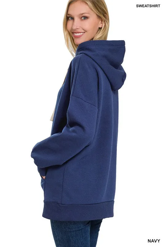 Oversized Basic Pullover Hoodie