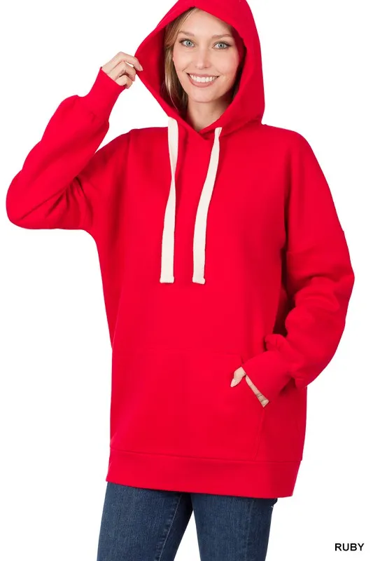 Oversized Basic Pullover Hoodie