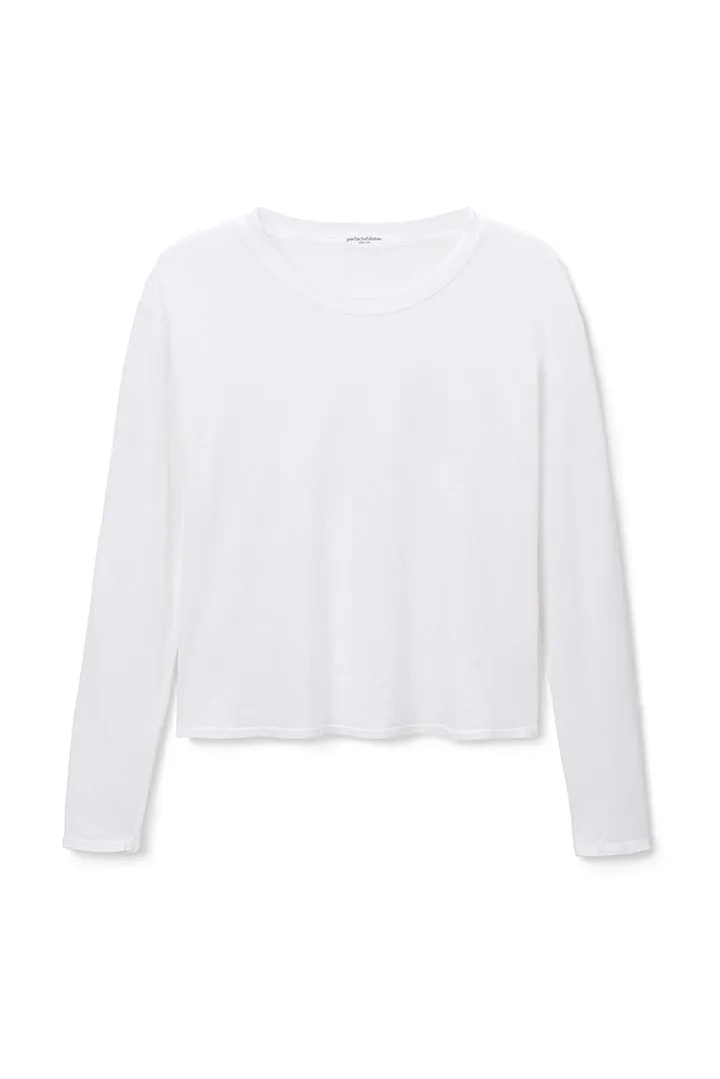 PERFECT WHITE TEE AXEL LONG SLEEVE - WHITE T93