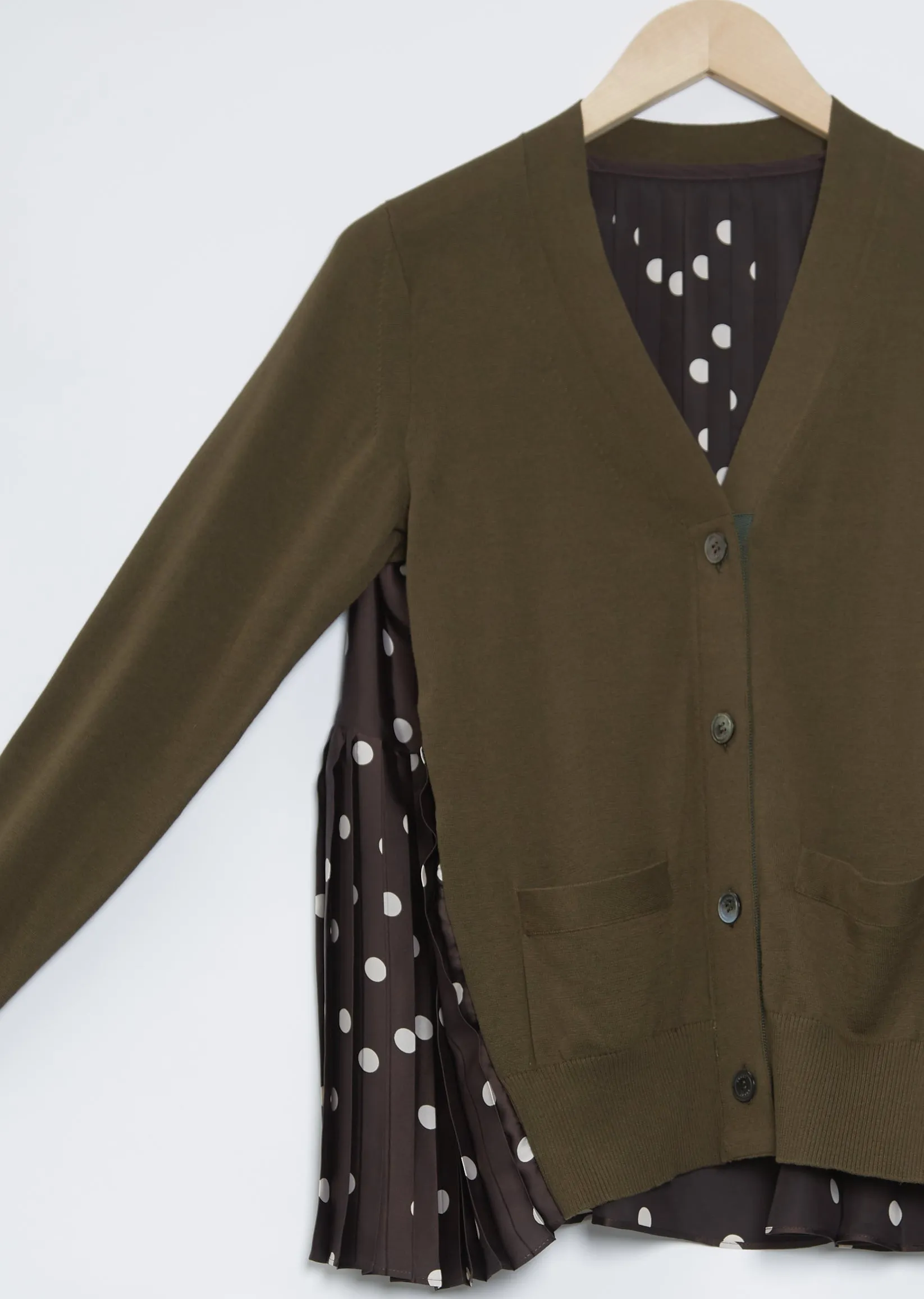 Polka Dots Knit Cardigan
