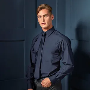 Premier Mens Long Sleeve Poplin Shirt PR200
