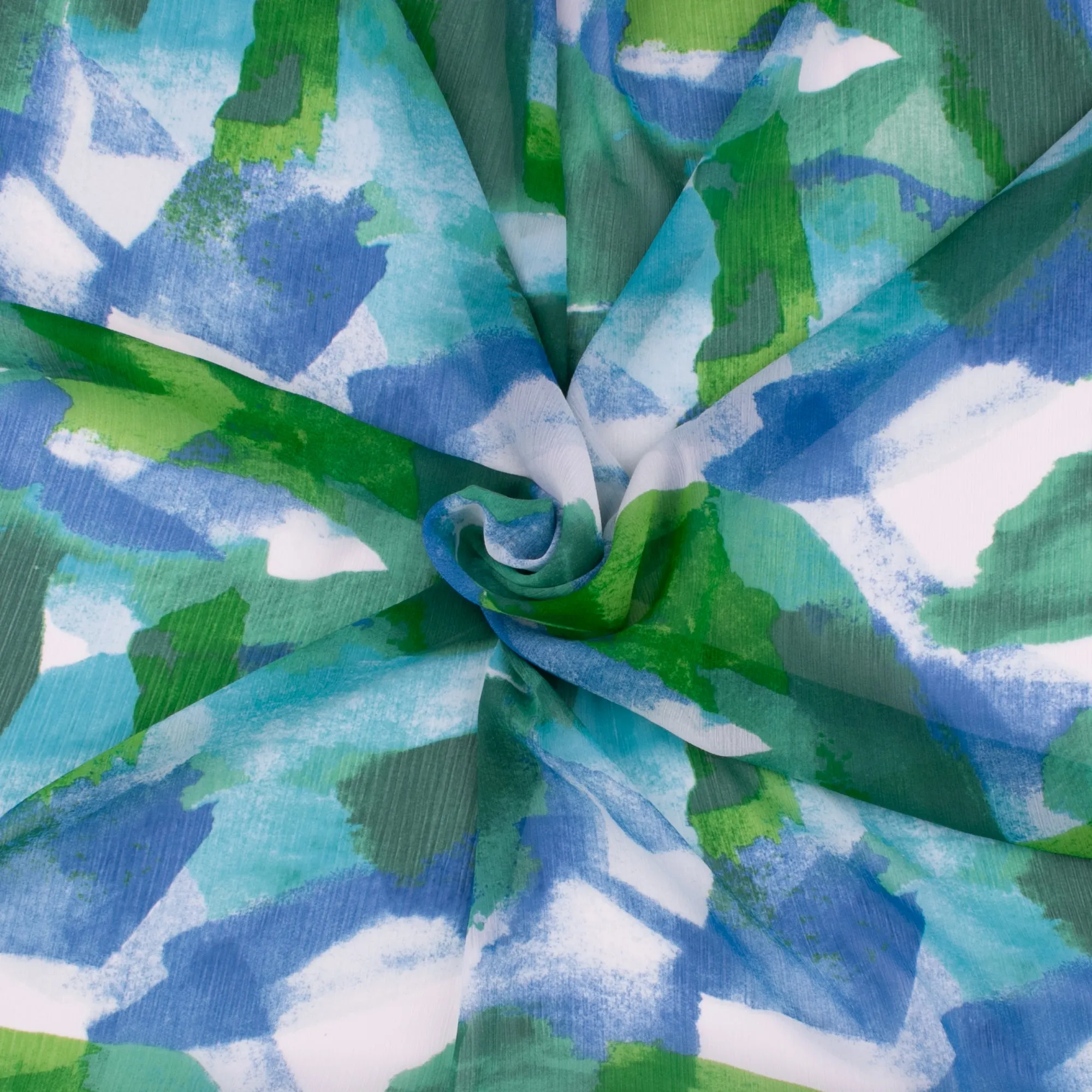 Printed Chiffon Yoryu - NAOMI - 012 - Green