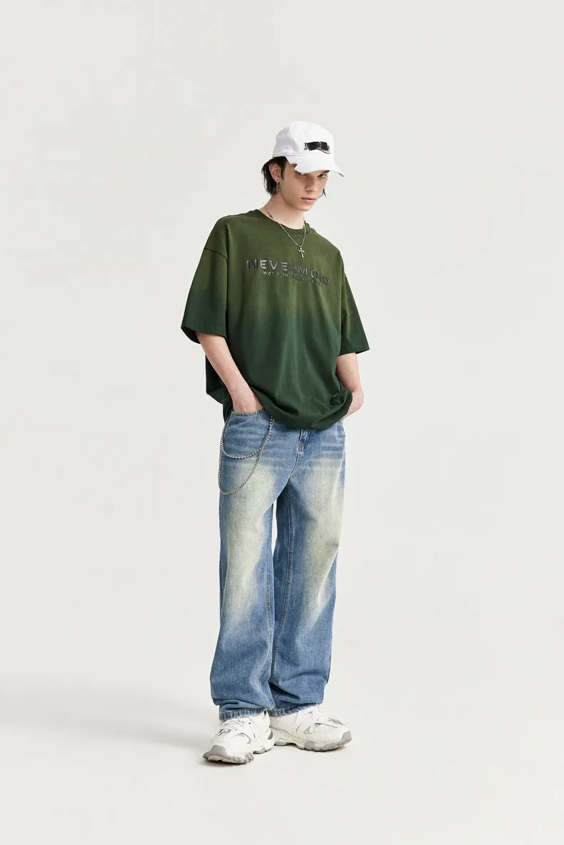 Relaxed Fit Wide-Leg Denim Jeans
