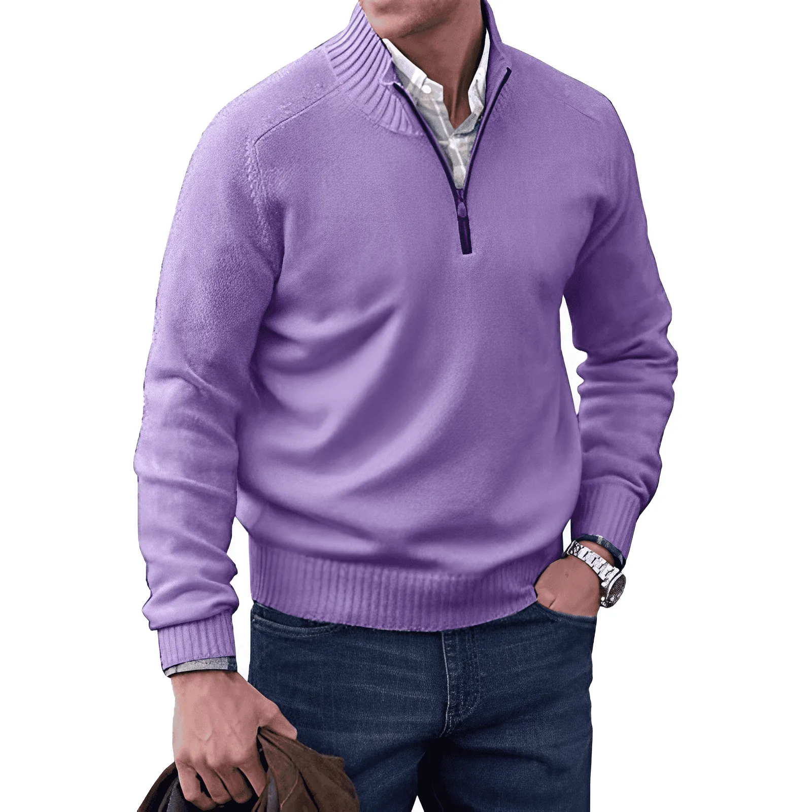 Rick - Zippered Cashmere Sweater