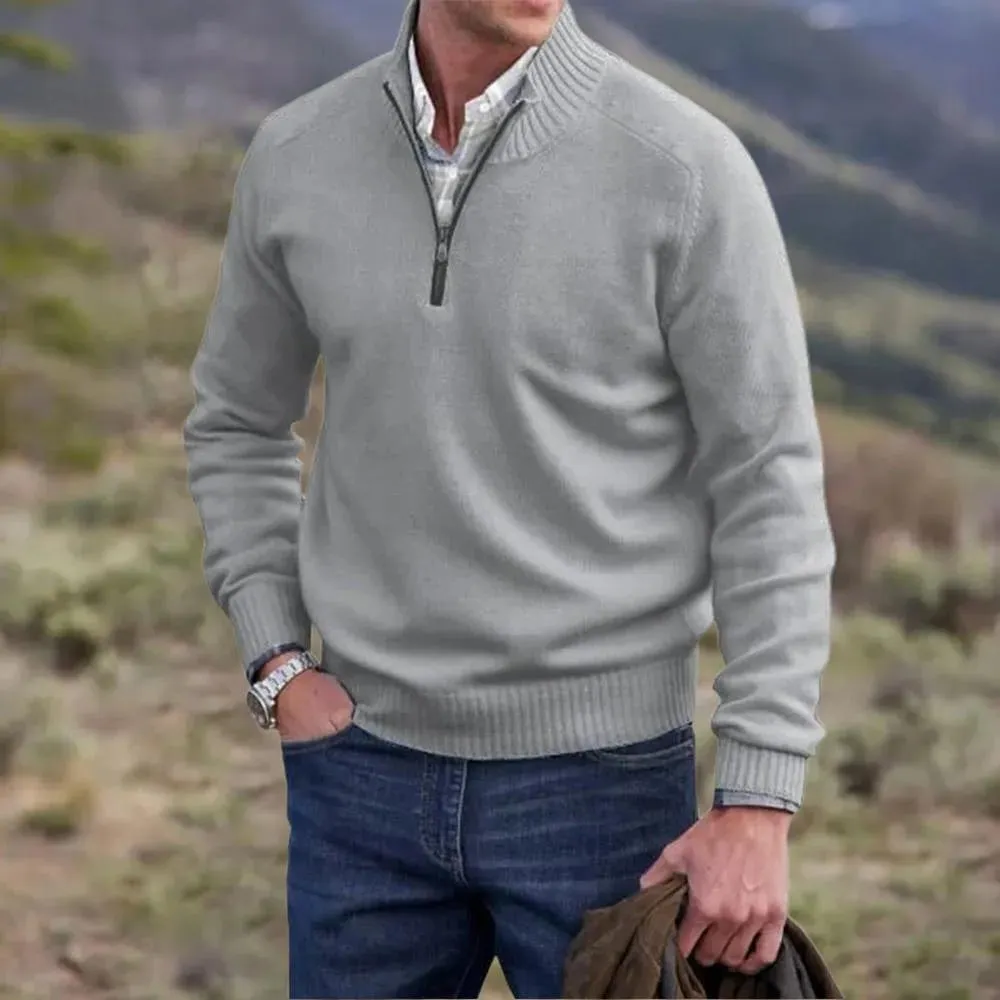 Rick - Zippered Cashmere Sweater
