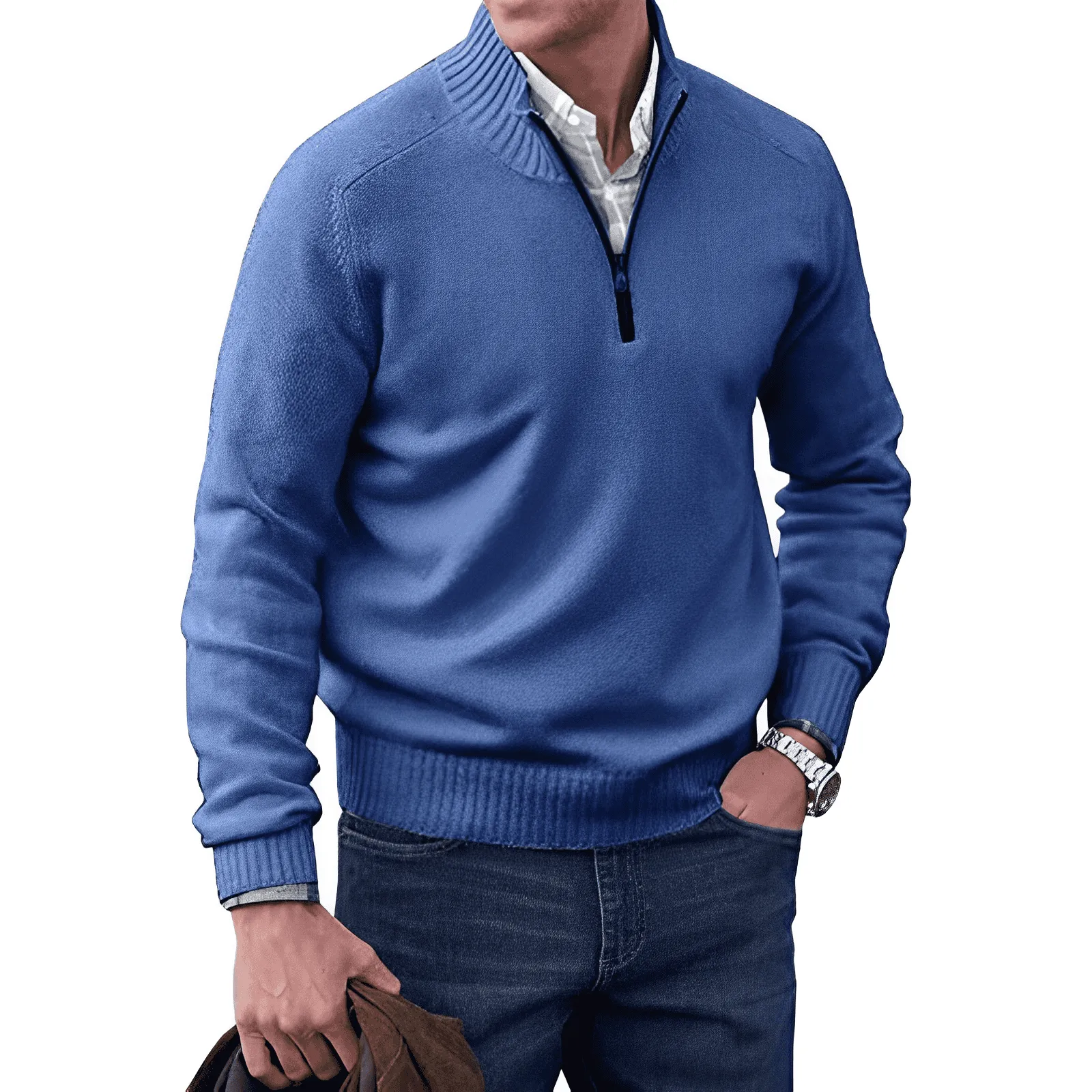 Rick - Zippered Cashmere Sweater