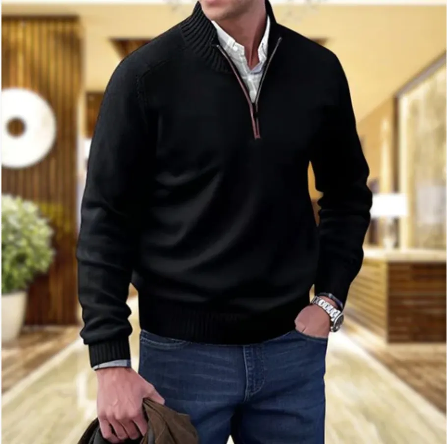 Rick - Zippered Cashmere Sweater