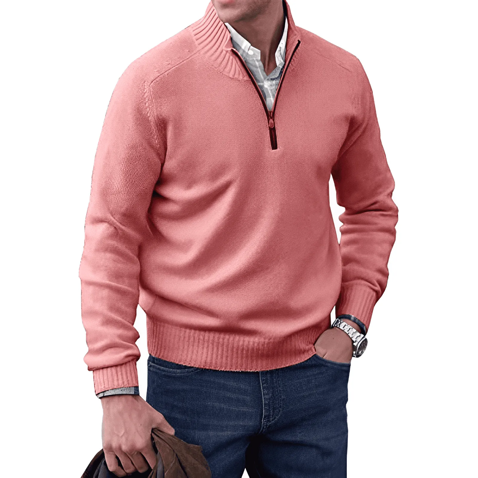 Rick - Zippered Cashmere Sweater