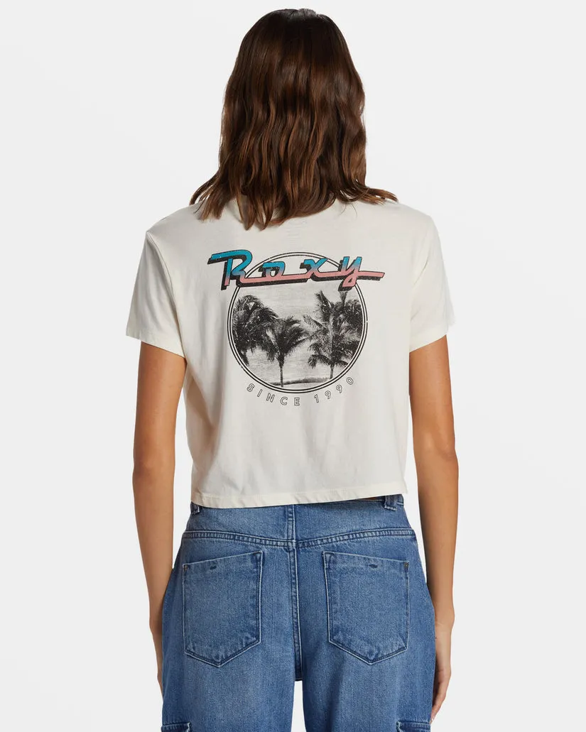 Roxy Baja Cali Tee-Egret
