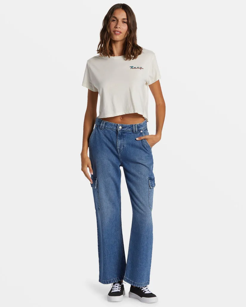 Roxy Baja Cali Tee-Egret