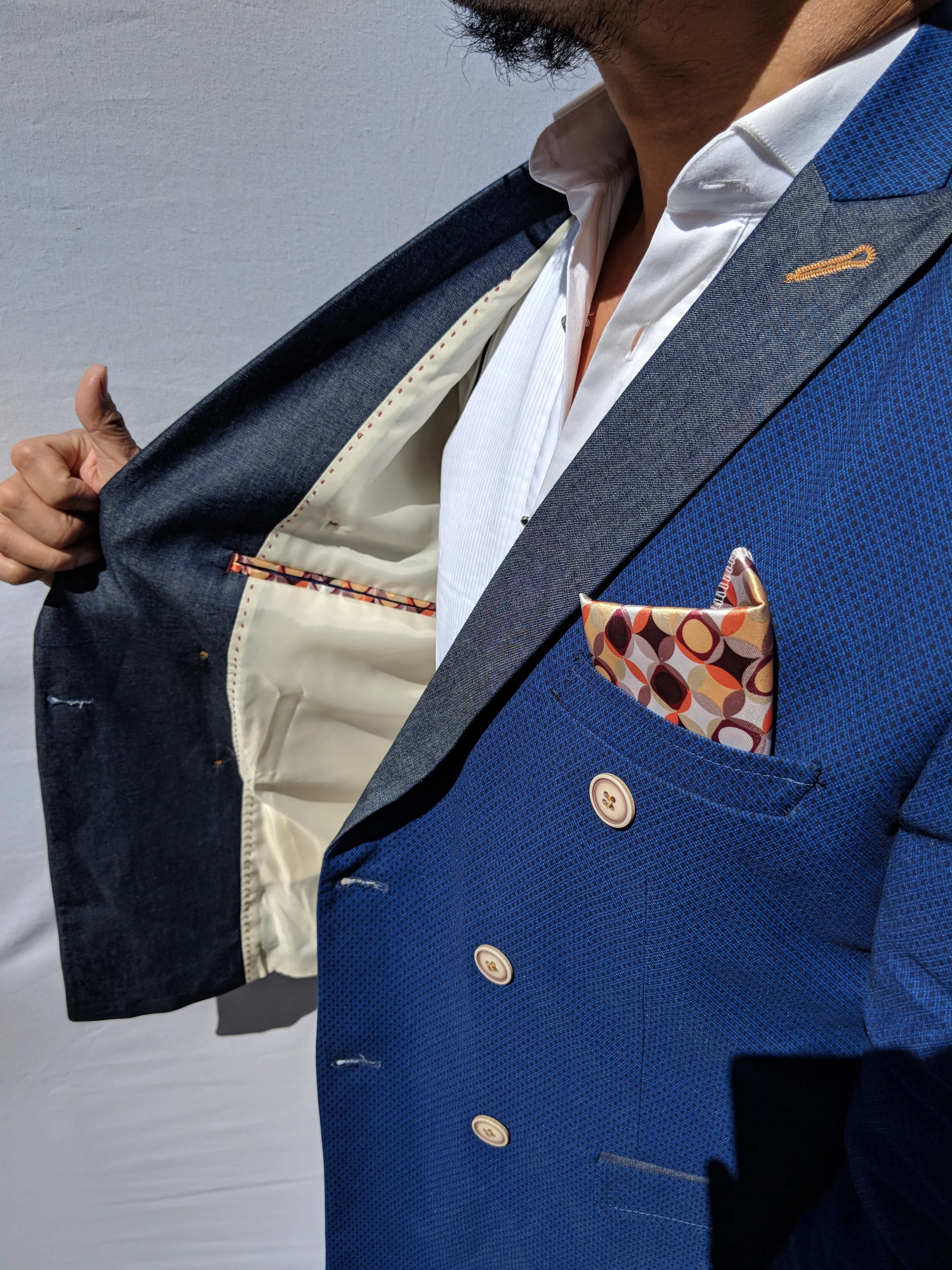 Royal Blue Double Breast Blazer