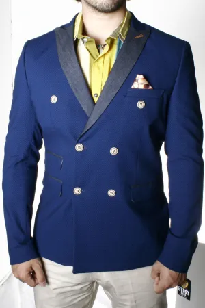 Royal Blue Double Breast Blazer