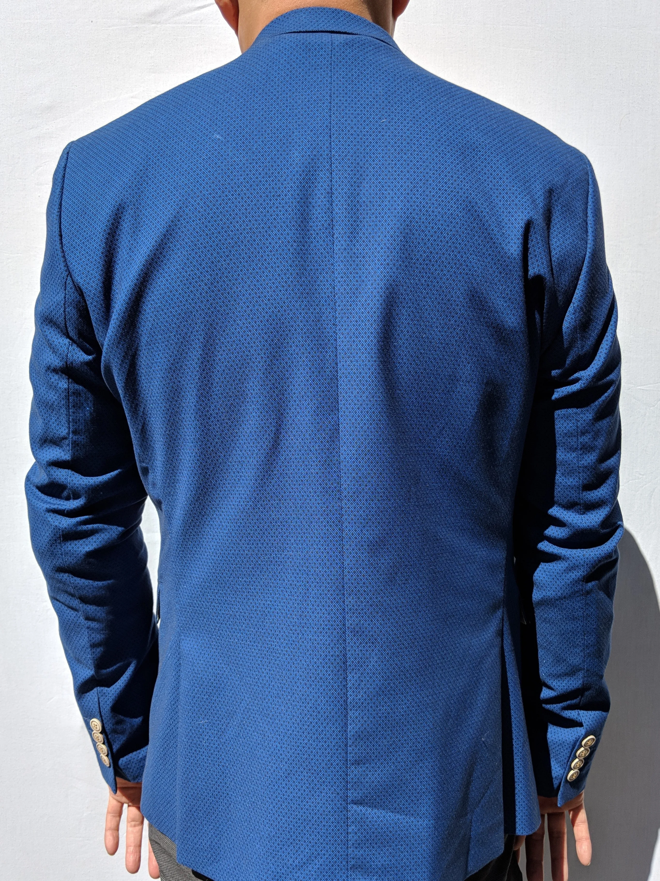 Royal Blue Double Breast Blazer