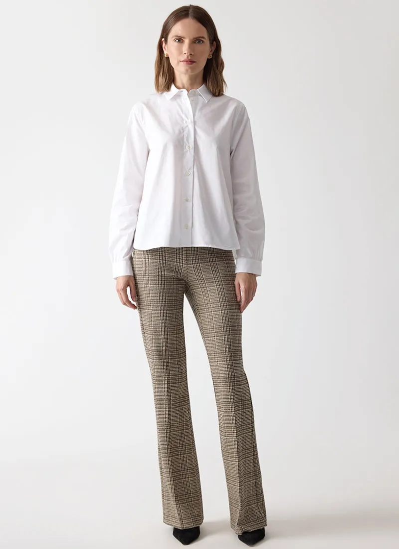 Shirred Back Button Down
