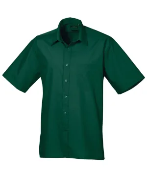 Short sleeve poplin shirt | Bottle
