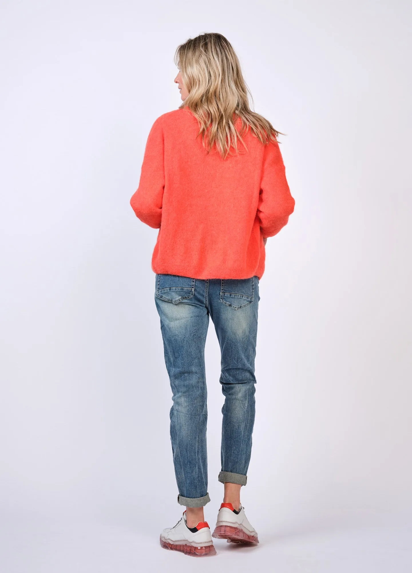 Summum Mandarin Feather Light Alpaca Knit Cardigan