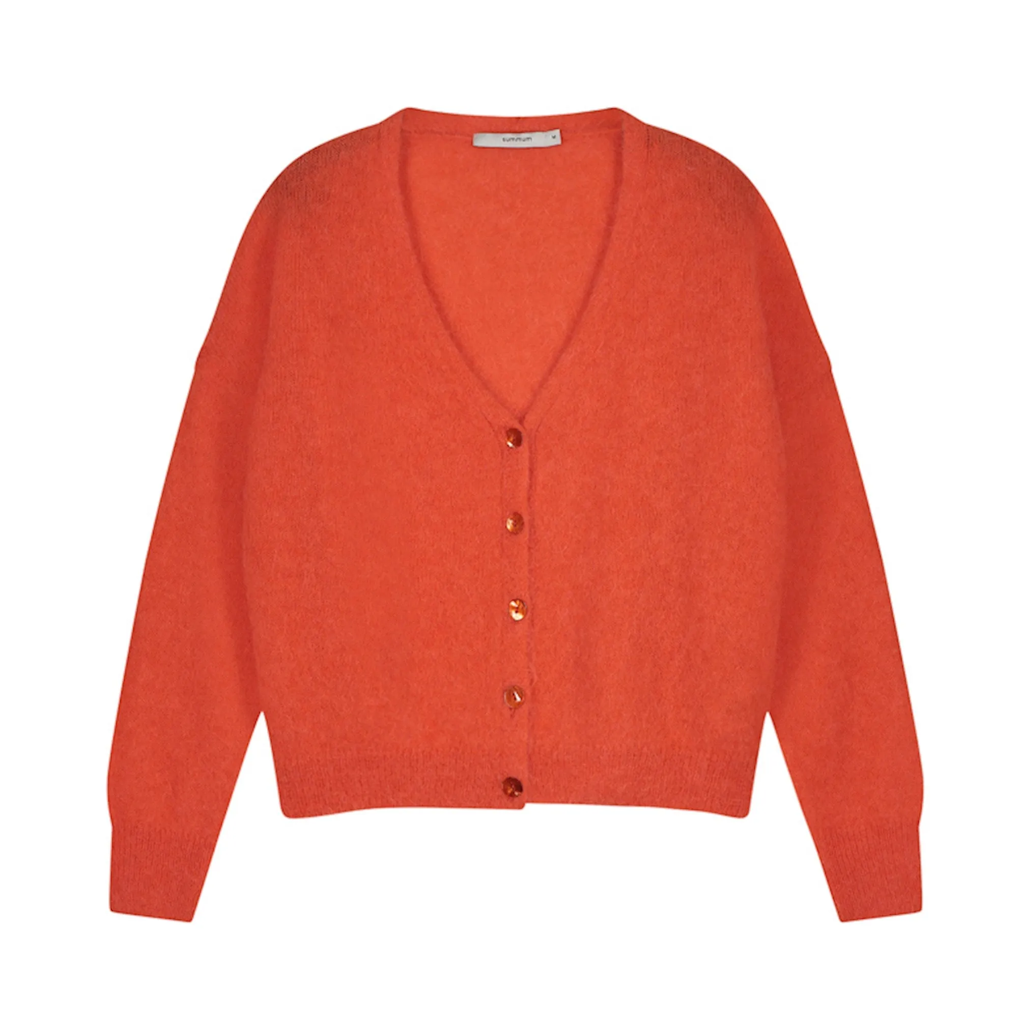 Summum Mandarin Feather Light Alpaca Knit Cardigan