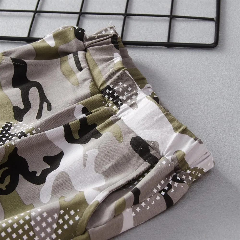 Unisex Hero Of The Day Camo Printed Tracksuit Trendy Kids Wholesale Clothing