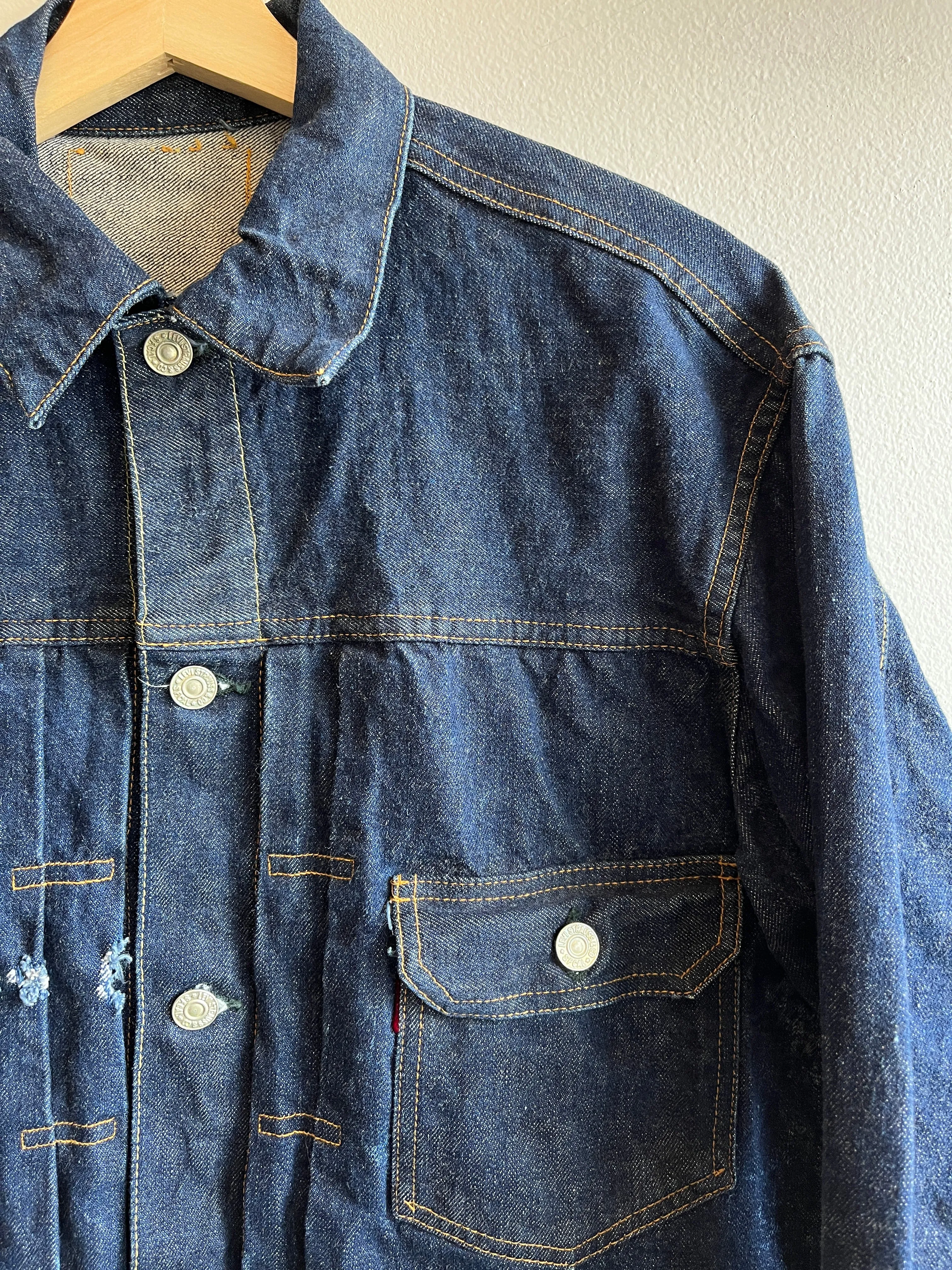Vintage 1950s Levis Type 2 507XX Selvedge Denim Jacket
