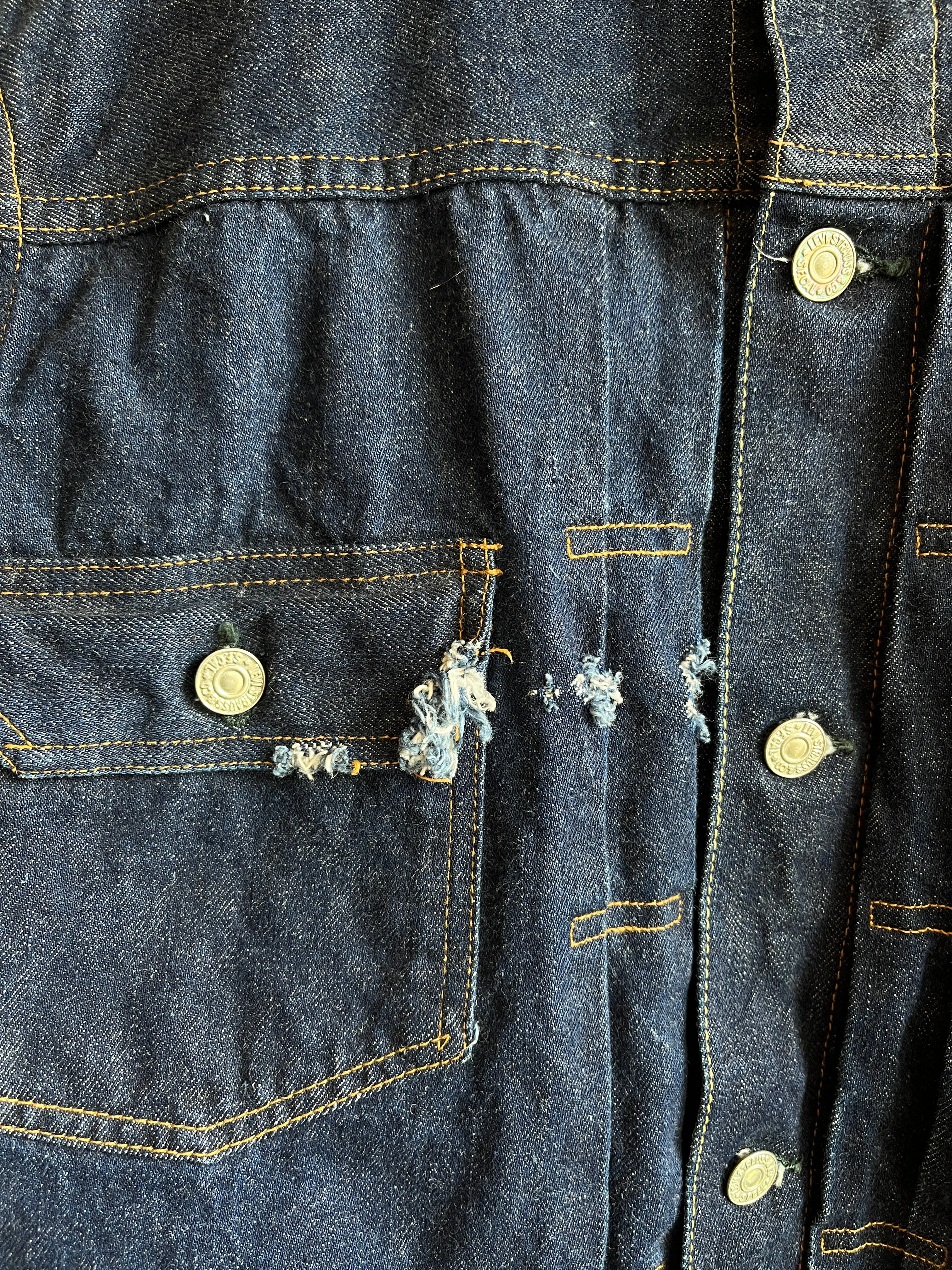 Vintage 1950s Levis Type 2 507XX Selvedge Denim Jacket
