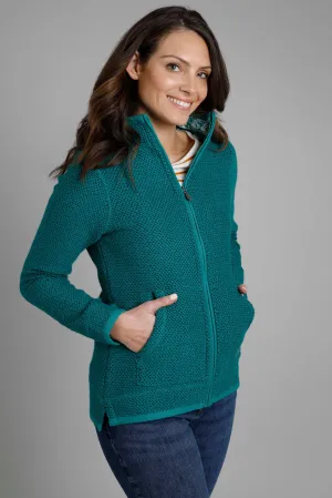 Weird Fish Sontee Full Zip Macaroni - Ivy