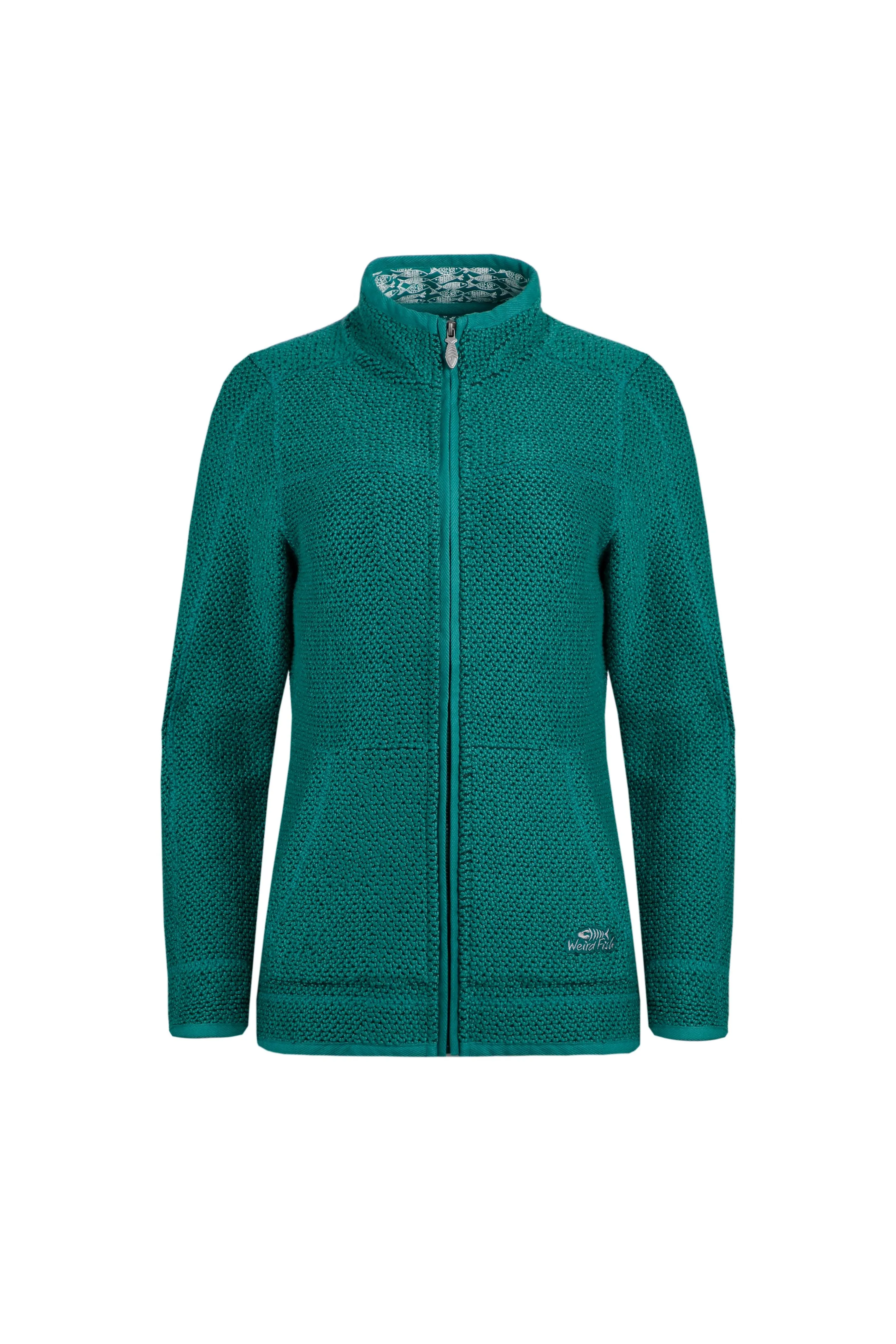 Weird Fish Sontee Full Zip Macaroni - Ivy