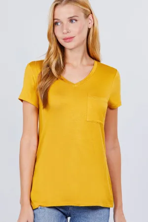 Women's V-neck Rayon Jersey Top