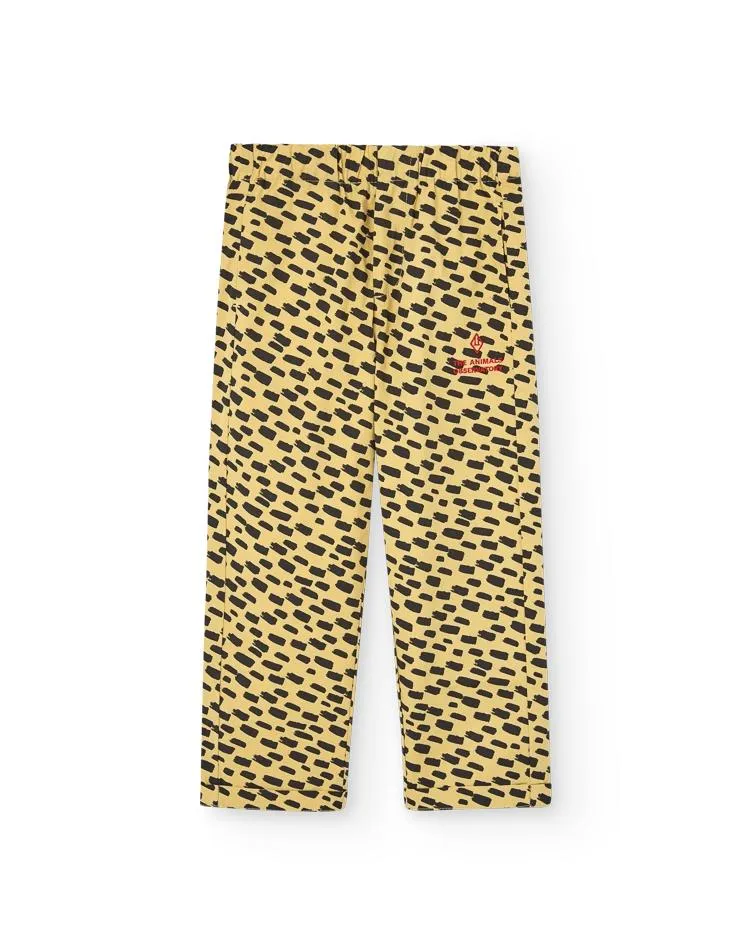 Yellow Animal Camel Pants