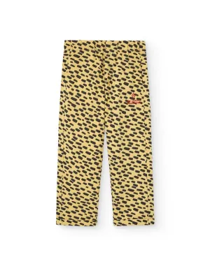 Yellow Animal Camel Pants