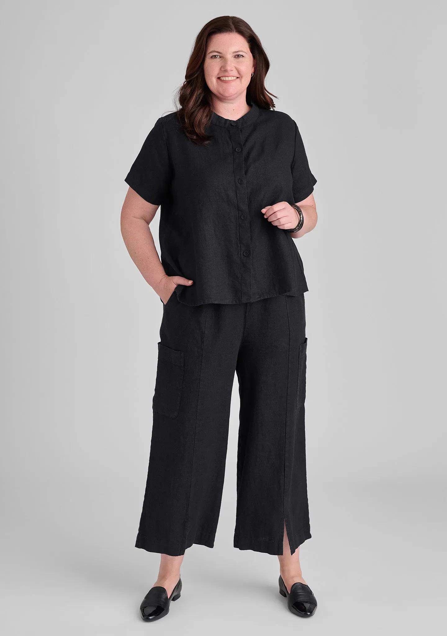 Zdenka Blouse - Linen Button Down Shirt